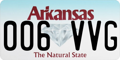 AR license plate 006VVG
