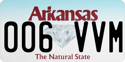 AR license plate 006VVM