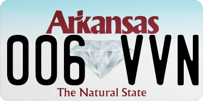 AR license plate 006VVN