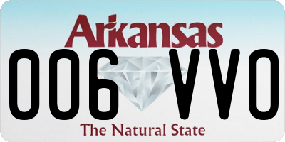 AR license plate 006VVO