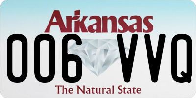 AR license plate 006VVQ