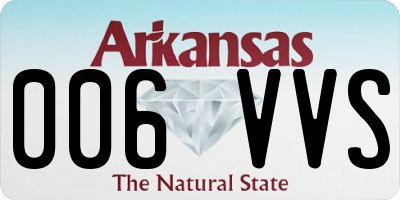 AR license plate 006VVS