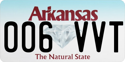 AR license plate 006VVT