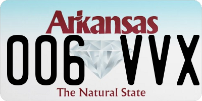 AR license plate 006VVX