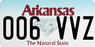 AR license plate 006VVZ