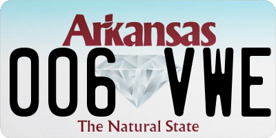 AR license plate 006VWE