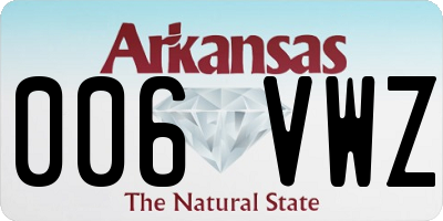 AR license plate 006VWZ
