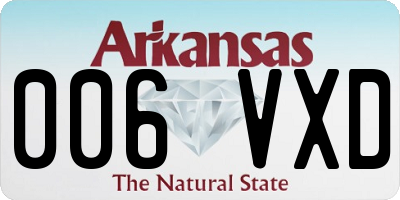 AR license plate 006VXD