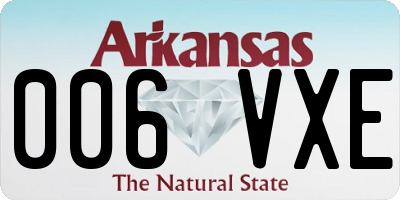 AR license plate 006VXE