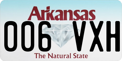 AR license plate 006VXH