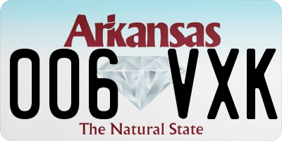 AR license plate 006VXK