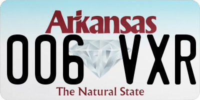 AR license plate 006VXR