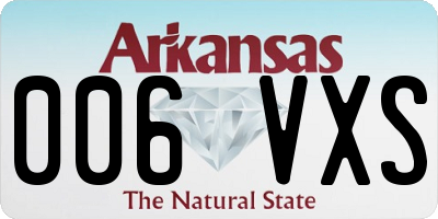 AR license plate 006VXS