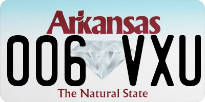 AR license plate 006VXU