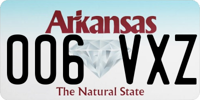 AR license plate 006VXZ