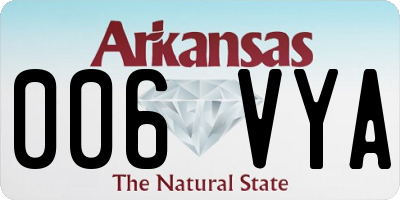 AR license plate 006VYA