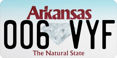 AR license plate 006VYF