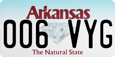 AR license plate 006VYG