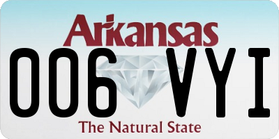 AR license plate 006VYI