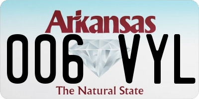 AR license plate 006VYL