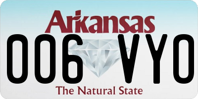 AR license plate 006VYO