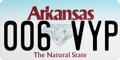 AR license plate 006VYP