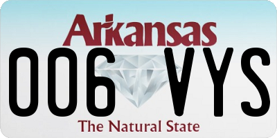 AR license plate 006VYS
