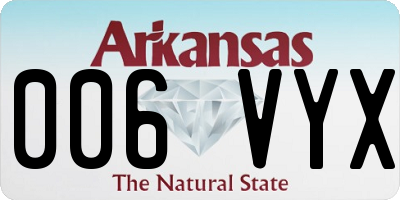 AR license plate 006VYX