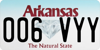 AR license plate 006VYY