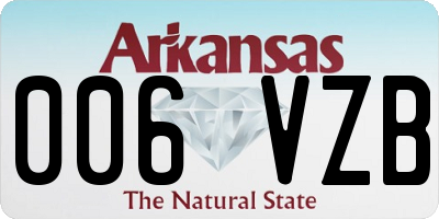 AR license plate 006VZB