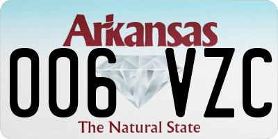 AR license plate 006VZC
