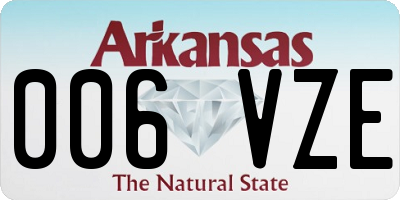 AR license plate 006VZE