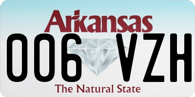 AR license plate 006VZH
