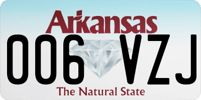 AR license plate 006VZJ