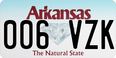 AR license plate 006VZK