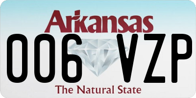 AR license plate 006VZP