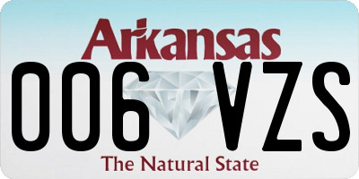 AR license plate 006VZS