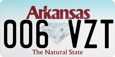 AR license plate 006VZT