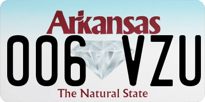 AR license plate 006VZU