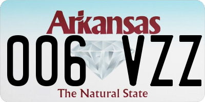 AR license plate 006VZZ