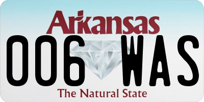 AR license plate 006WAS