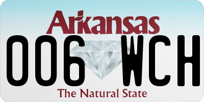 AR license plate 006WCH