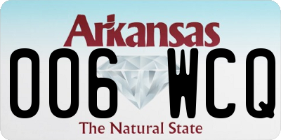 AR license plate 006WCQ