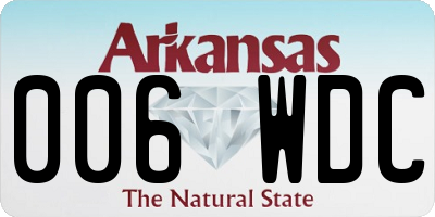 AR license plate 006WDC