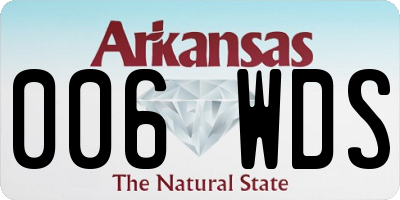 AR license plate 006WDS