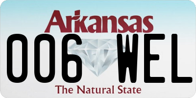 AR license plate 006WEL