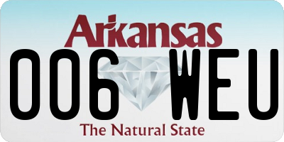 AR license plate 006WEU