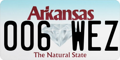 AR license plate 006WEZ