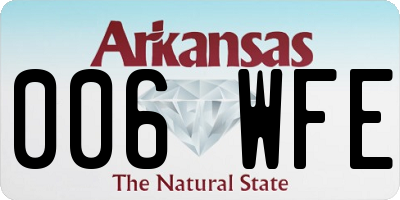 AR license plate 006WFE