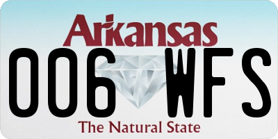 AR license plate 006WFS